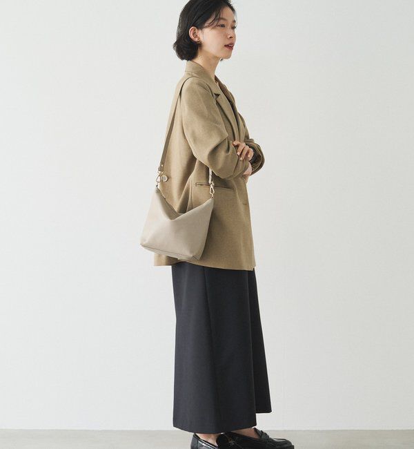  「ソフトレザーシンプルショルダーバッグ 」|ショルダー・メッセンジャー|