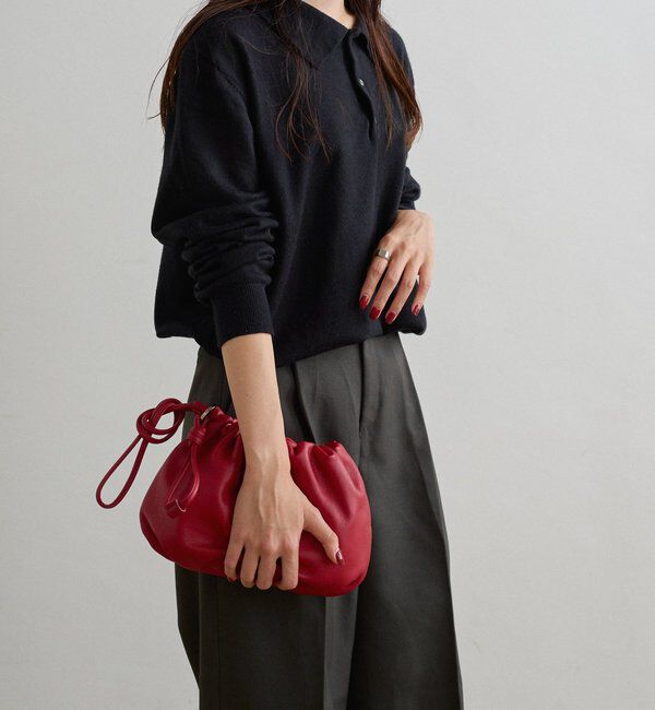  「レザー巾着4WAYショルダーバッグ」|ショルダー・メッセンジャー|