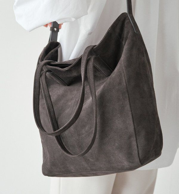  「【再値下げ】スエード2WAYトートバッグ」|トートバッグ|