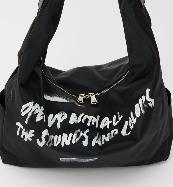  「ステンシル風プリント ナイロン2WAYショルダーバッグ」|ショルダー・メッセンジャー|