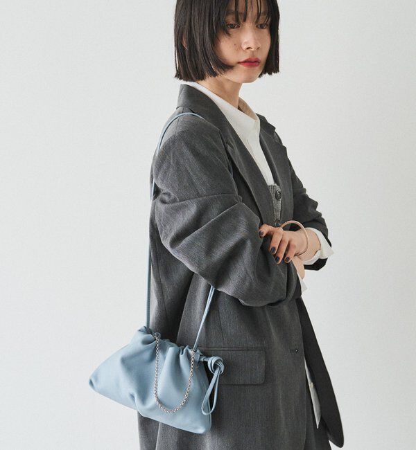  「レザー巾着4WAYミニショルダーバッグ」|ショルダー・メッセンジャー|