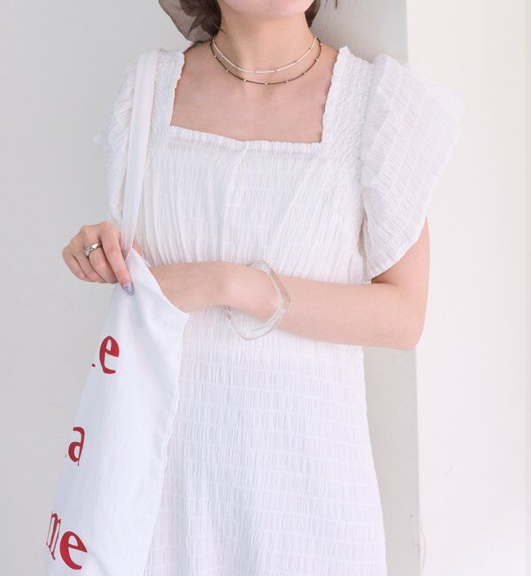  「シャーリングスクエアワンピース」|ワンピース|