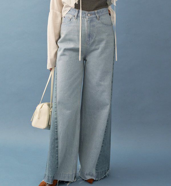  「パネル切替デニム」|デニム|