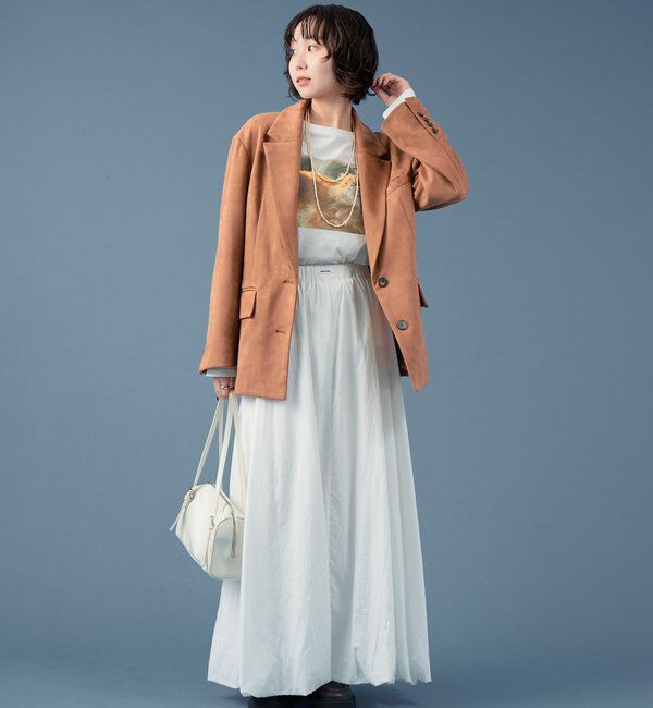  「フェイクスウェードジャケット」|テーラードジャケット|