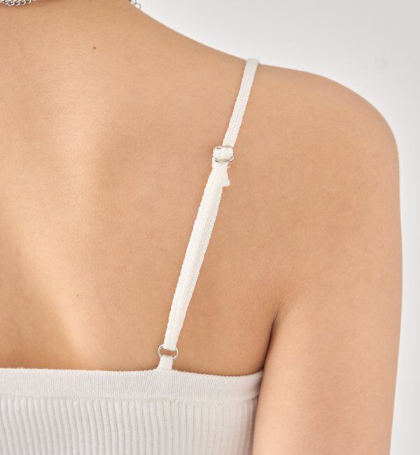  「パット付き ショートニットキャミソール」|キャミソール|