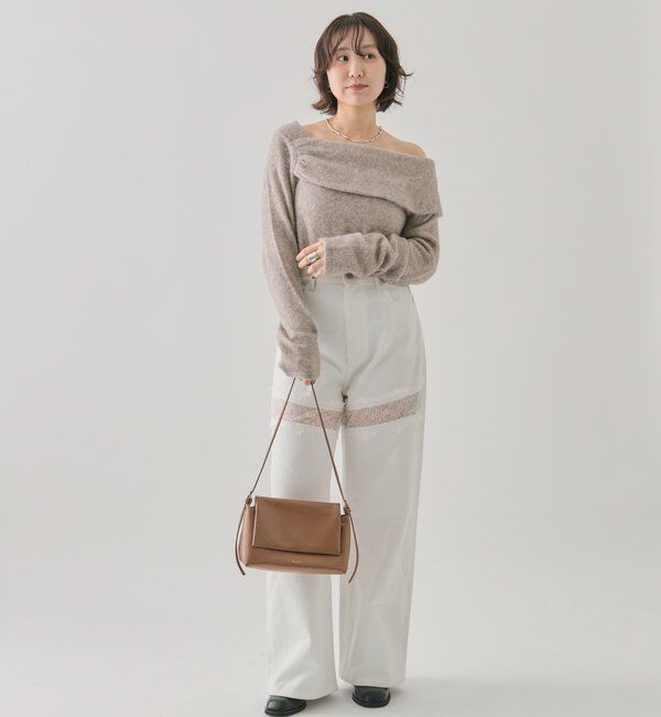  「ワンショルデザインニット」|ニット・セーター|