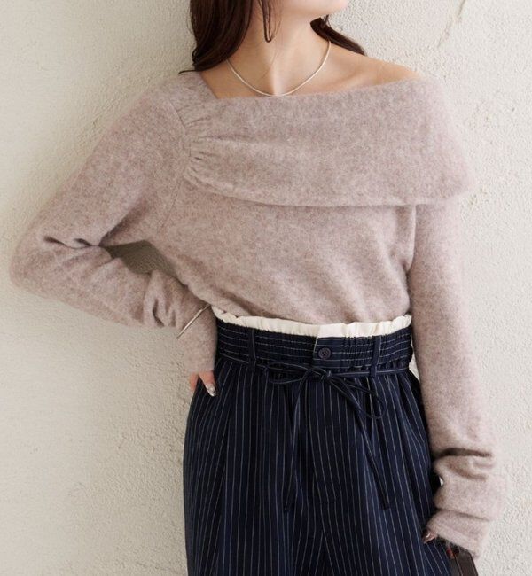  「ワンショルデザインニット」|ニット・セーター|