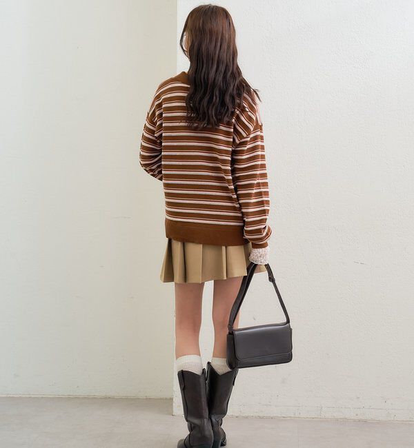  「マルチボーダーポロニット」|ニット・セーター|