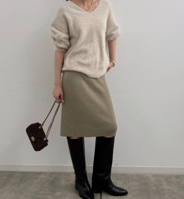  「ニットスカート+パンツセット」|チノ|