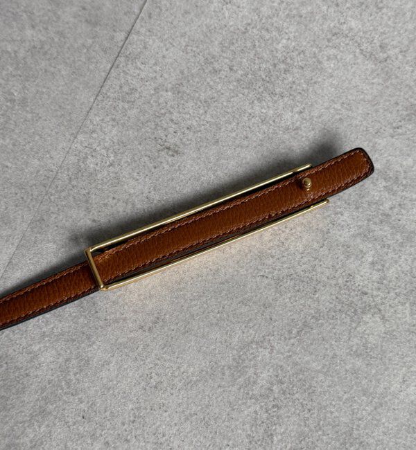  「【ATELIER AMBOISE】 リバーシブルプレートベルト」|ベルト|