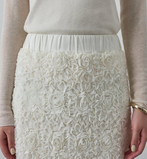  「フラワーコードフレアスカート」|スカート|