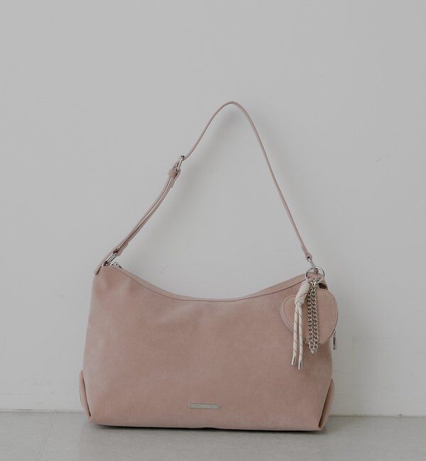  「【500mlペットボトル収納可】チャーム付きミディアムバッグ」|ショルダー・メッセンジャー|ピンクその他3