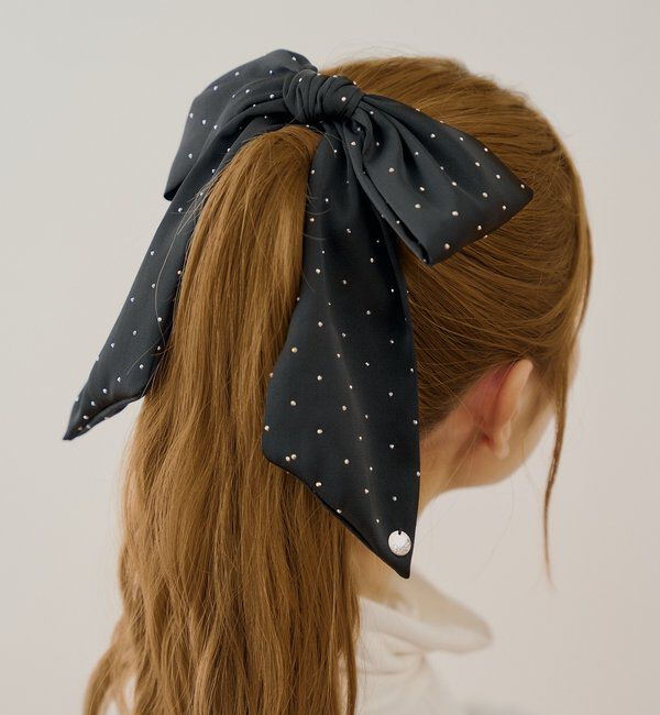  「スタッズデザインBIGリボンバレッタ」|その他|