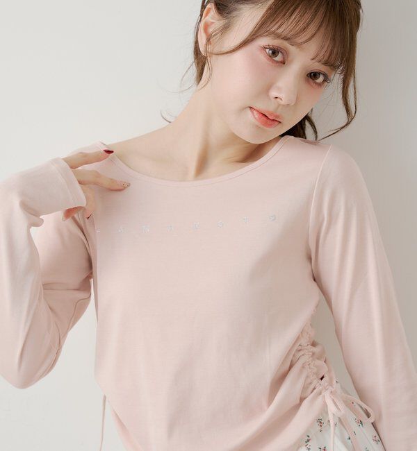  「ラインストーンロゴロンT」|Tシャツ・カットソー|