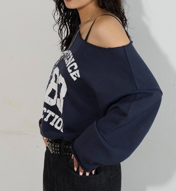  「エリオットナンバリングワンショルダースウェット」|Tシャツ・カットソー|