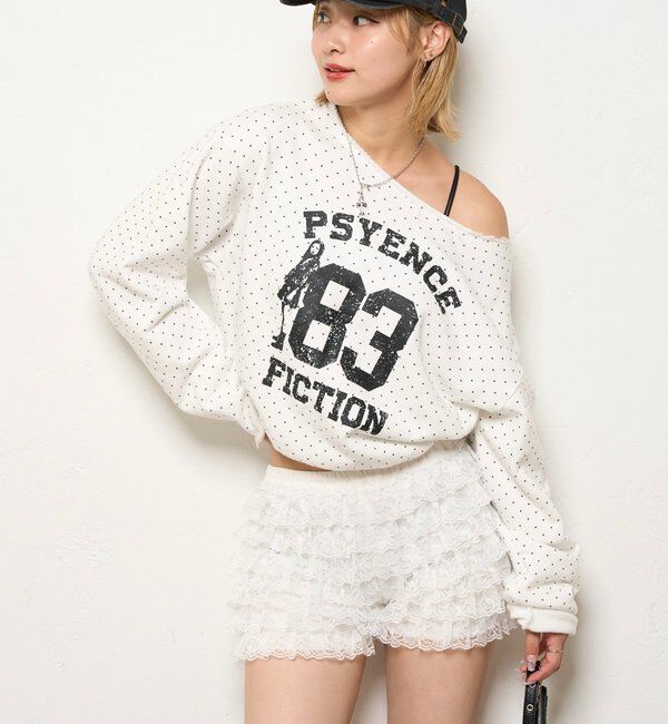  「エリオットナンバリングワンショルダースウェット」|Tシャツ・カットソー|