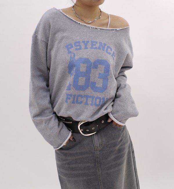  「エリオットナンバリングワンショルダースウェット」|Tシャツ・カットソー|