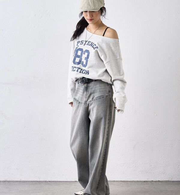  「エリオットナンバリングワンショルダースウェット」|Tシャツ・カットソー|