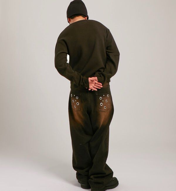  「【Sourcream】ワッフルヘンリーネックトップス」|Tシャツ・カットソー|