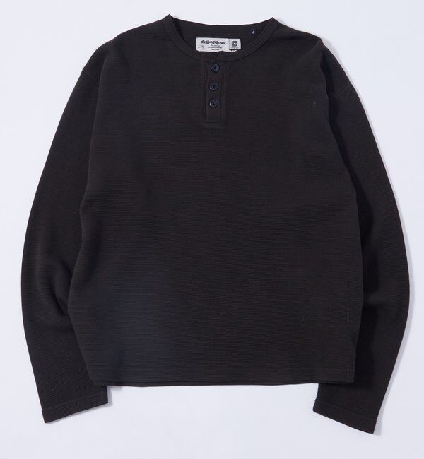  「【Sourcream】ワッフルヘンリーネックトップス」|Tシャツ・カットソー|