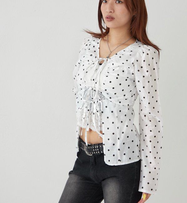  「ギャザーコイルブラウス」|シャツ・ブラウス|