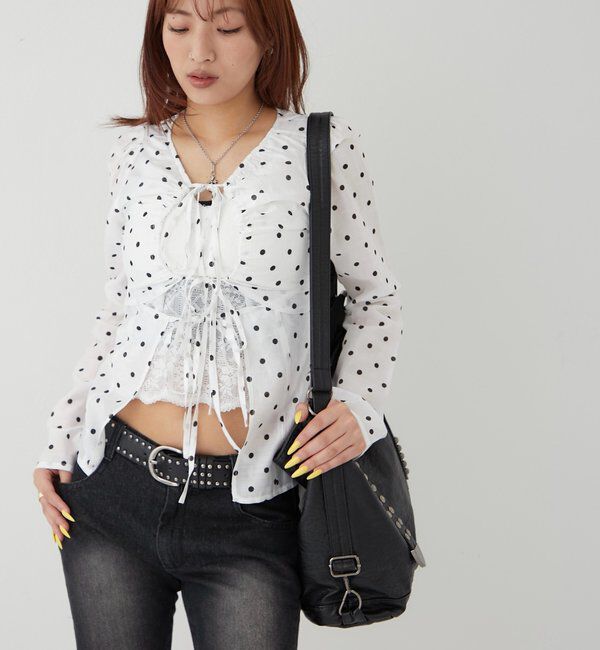  「ギャザーコイルブラウス」|シャツ・ブラウス|