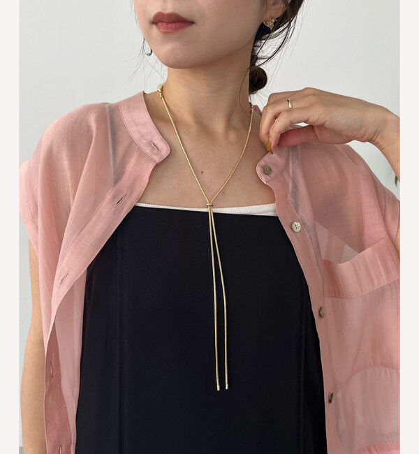  「【ベストセラー】〈GOLDY/ゴールディ〉スライドカービーネックレス」|リング|ゴールド