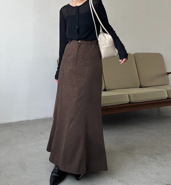  「【セットアップ対応】コットンフレアスカート」|スカート|