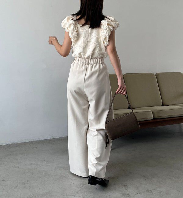  「【SNSで話題！/オケージョンにも◎】ジャガードパフショルダートップス」|シャツ・ブラウス|