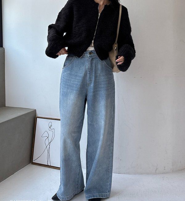  「【LE'MAGE&times;gemeilコラボ】スラブジップカーディガン」|カーディガン|