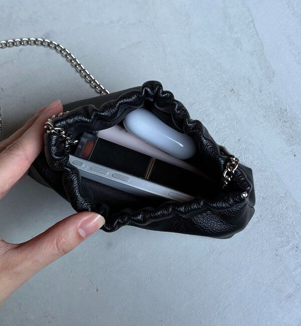  「チェーンギャザーポーチバッグ」|その他|