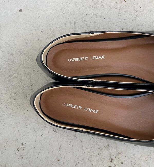  「【大人の定番パンプス】スクエアステッチフラットシューズ」|その他|