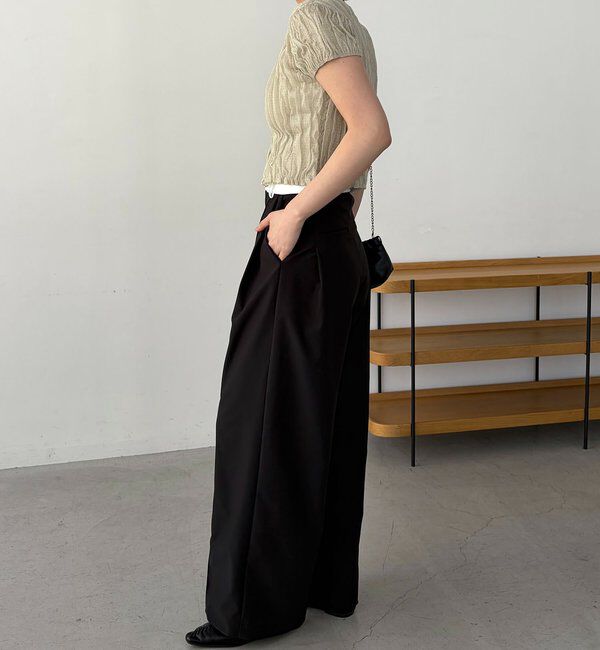  「シャーリング半袖カーディガン」|カーディガン|