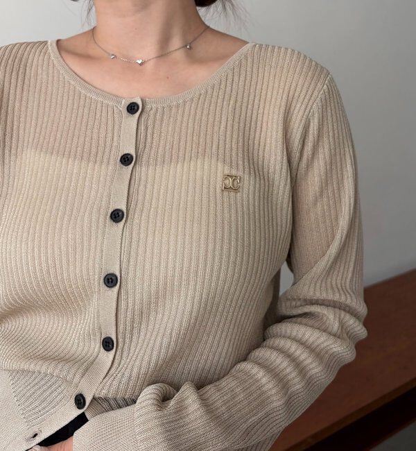  「シアーリブカーディガン」|カーディガン|