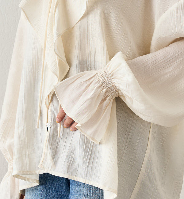  「フリルカラーブラウス」|シャツ・ブラウス|