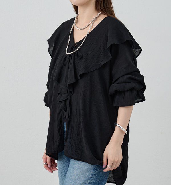  「フリルカラーブラウス」|シャツ・ブラウス|