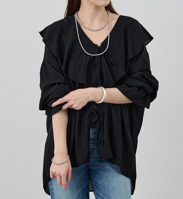  「フリルカラーブラウス」|シャツ・ブラウス|