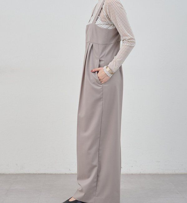  「ハイウエストサロペット」|オールインワン|