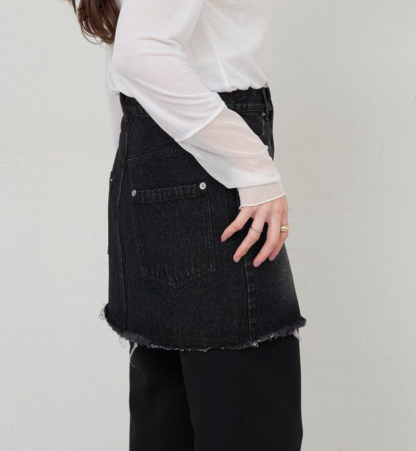  「レイヤードデニムスカート」|スカート|