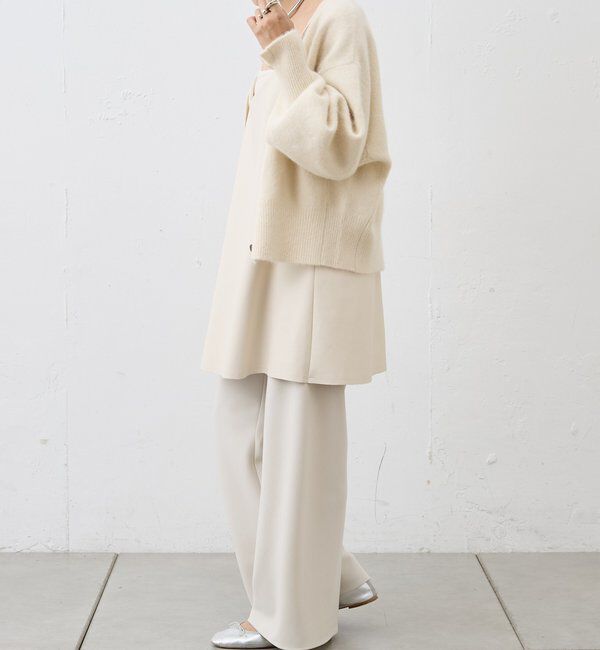  「《レイヤードにも◎》レザーチュニックキャミ」|シャツ・ブラウス|