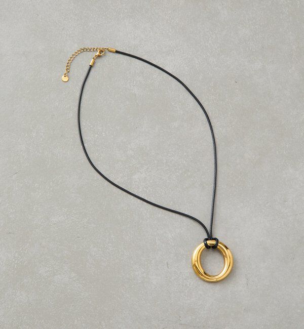  「モチーフレザーネックレス」|ネックレス|ゴールド