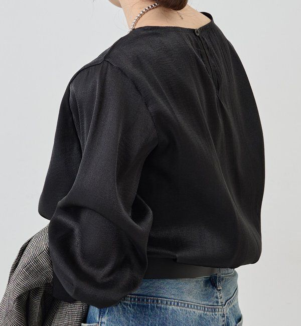  「【1枚でもレイヤードでも〇】サイドスリットシアーチュニック」|シャツ・ブラウス|