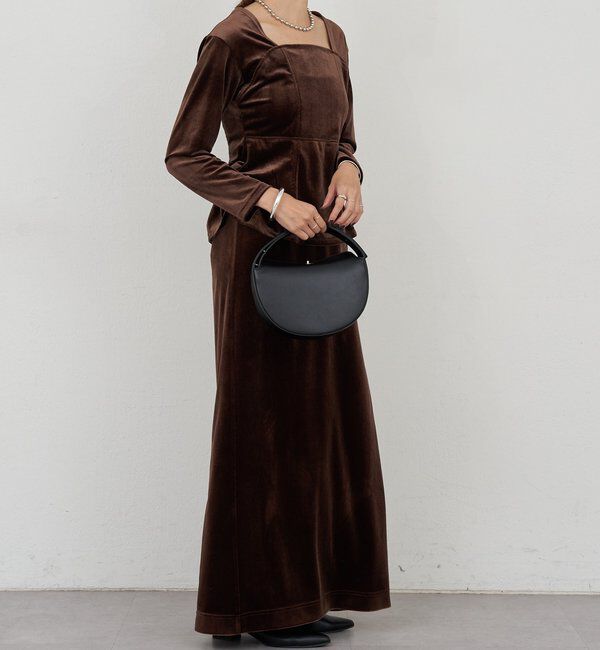  「ベロアペプラムプルオーバー」|Tシャツ・カットソー|