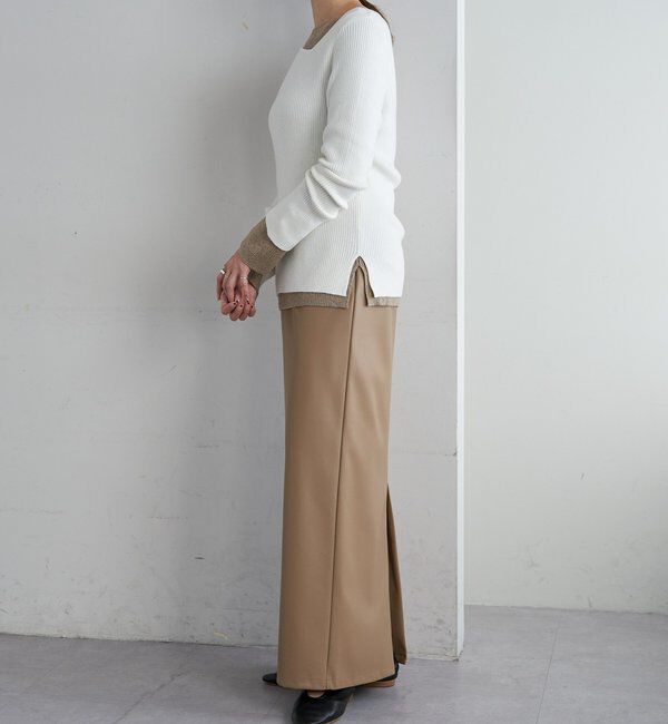  「レザーマキシスカート」|スカート|