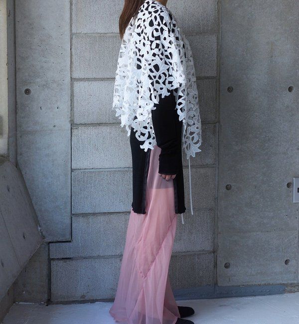  「Pasterip lace multi-way scarf」|バンダナ・スカーフ|