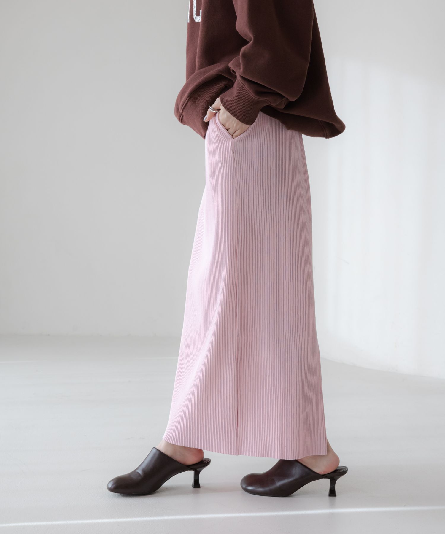 LOWRYS FARM「カットリブタイトスカート」|スカート|PNK2