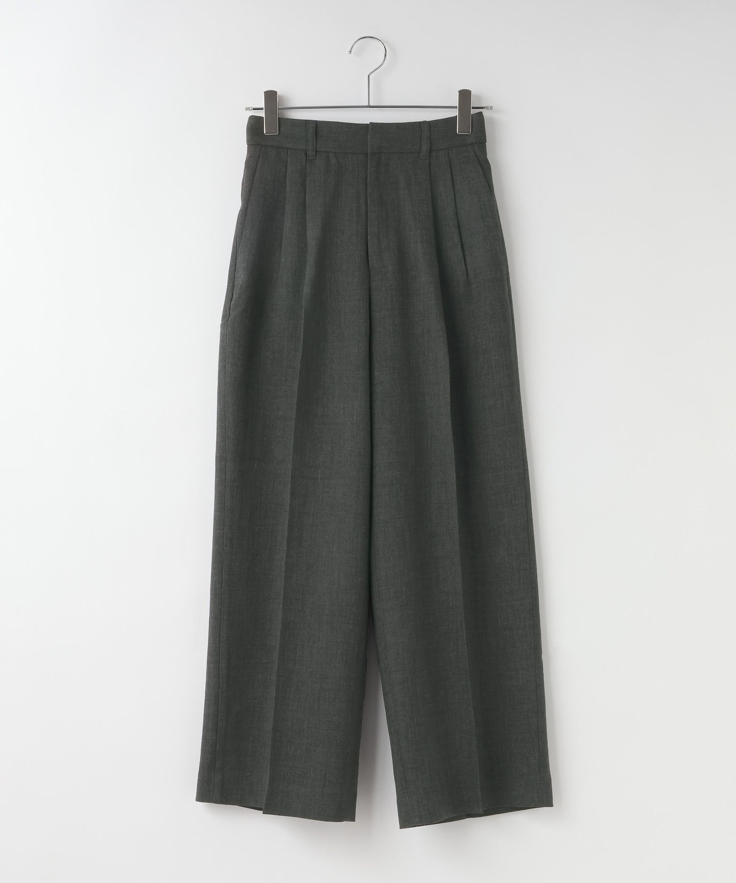 LOWRYS FARM「メランジツイルワイドパンツ」|チノ|