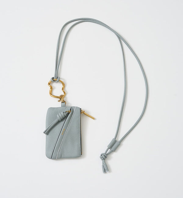 collex「【WEB限定】【BEAURE/ヴュレ】フラグメントケース付きストラップ」|財布|ライトグレー