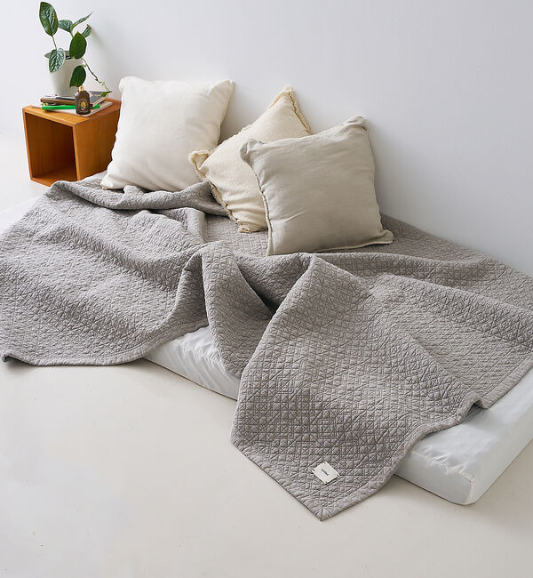 collex「＜手洗い可能＞チェック柄キルトケット コットン 150&times;205cm」|その他|