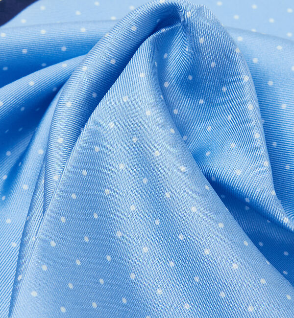 ABAHOUSE「【イタリア製】シルク ドット柄チーフ」|バンダナ・スカーフ|